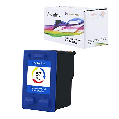 V-Surink Remanufactured Ink Cartridge Replacement for Hp 57XL (1 Color) Compatible with HP Deskjet 5150 5550 5650 5850 Photosmart 7260 7350 7450 7550 7660 7760 7960 Officejet 4215 PSC 1210 Printer V-Surink Remanufactured Ink Cartridge Replacement for Hp 57XL (1 Color) Compatible with HP Deskjet 5150 5550 5650 5850 Photosmart 7260 7350 7450 7550 7660 7760 7960 Officejet 4215 PSC 1210 Printer