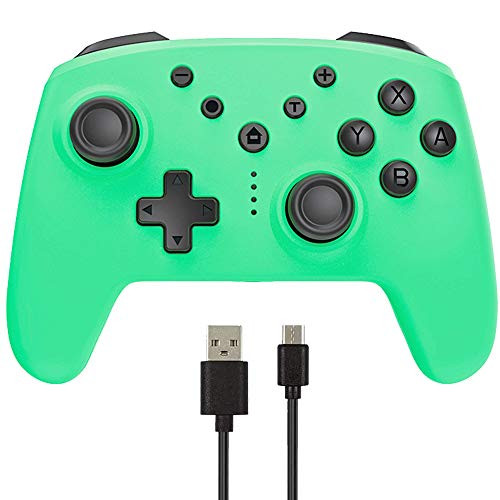 Wireless Pro Controller for Switch/Switch Lite,Supports Gyro Axis, Turbo and Dual Vibration  Green