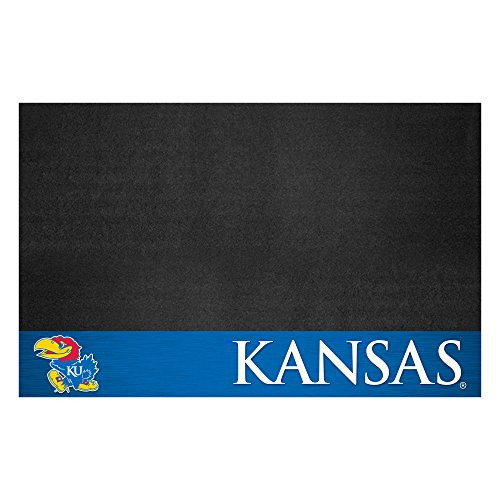 FANMATS NCAA University of Kansas Jayhawks Vinyl Grill Mat