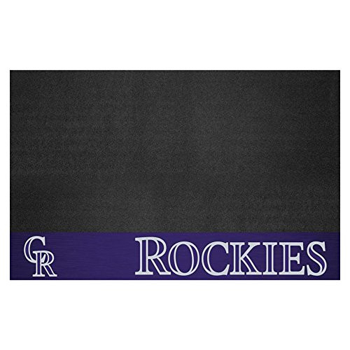 Fanmats 12152 MLB Colorado Rockies Vinyl Grill Mat