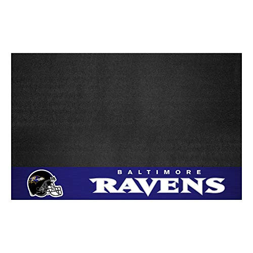 FANMATS NFL Baltimore Ravens Vinyl Grill Mat,Black,26"x42"