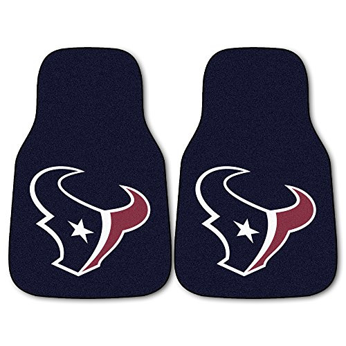 FANMATS NFL Houston Texans Nylon Face Carpet Car Mat,Team Color,18"x27"