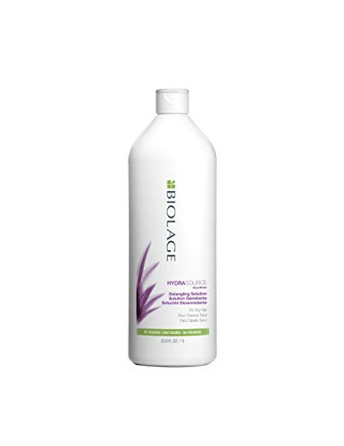 BIOLAGE Hydrasource Detangling Solution | Detangles For Less Frizz & Fly-Aways | Paraben-Free | For Dry Hair | 33.8 Fl. Oz. BIOLAGE Hydrasource Detangling Solution | Detangles For Less Frizz & Fly-Aways | Paraben-Free | For Dry Hair | 33.8 Fl. Oz.