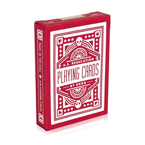 SYNCSPIKE DKNG Red Wheel Playing Cards & Clear Protective Playing Cards Case