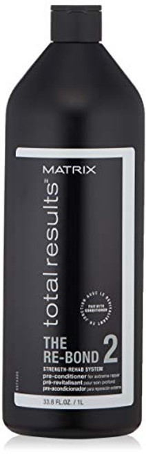 MATRIX Total Results The Re-Bond Pre-Conditioner | Repairs & Restores Extremely Damaged Hair | For Over Processed Hair | 33.8 Fl. Oz. MATRIX Total Results The Re-Bond Pre-Conditioner | Repairs & Restores Extremely Damaged Hair | For Over Processed Hair | 33.8 Fl. Oz.