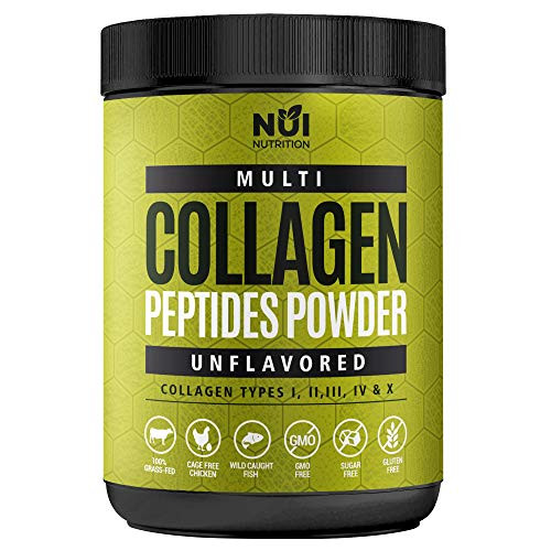 Nui Nutrition Multi Collagen Peptides Powder Unflavoured Pasture Raised Cattle NonGMO GrassFed GlutenFree Unflavored and Easy to Mix Premium Beef Protein Keto Diet 30 Servings Nui Nutrition Multi Collagen Peptides Powder Unflavoured Pasture Raised Cattle NonGMO GrassFed GlutenFree Unflavored and Easy to Mix Premium Beef Protein Keto Diet 30 Servings