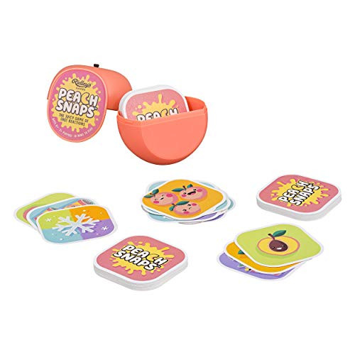 Ridley's Fast Reaction Peach Snaps Family Action Card Game, Ages 6+, 2+ Players