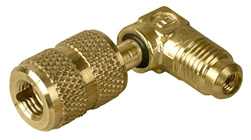 Robinair 10250 Quick Seal A/C Adapter Fitting - 1/4" MFL X 1/4" FFL, 90 Degree