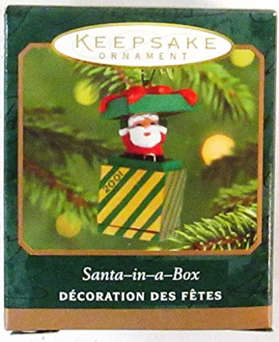 Hallmark Santa-in-a-Box Miniature Keepsake Ornament - 2001