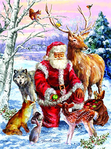 Santa's Menagerie 1000 pc Jigsaw Puzzle by SUNSOUT INC