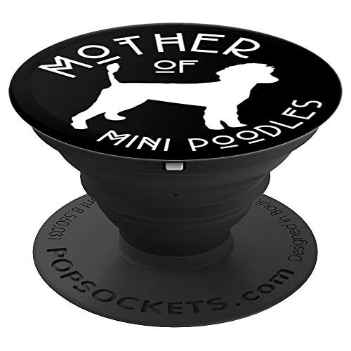 Funny Mini Poodle Dog Lover Mom on Black PS14158 PopSockets Grip and Stand for Phones and Tablets Funny Mini Poodle Dog Lover Mom on Black PS14158 PopSockets Grip and Stand for Phones and Tablets