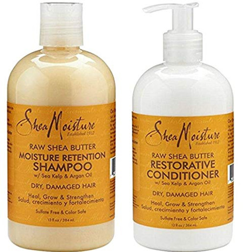 Shea Moisture Raw Shea Butter Restorative Shampoo 13oz and Conditioner Bundle 13oz Shea Moisture Raw Shea Butter Restorative Shampoo 13oz and Conditioner Bundle 13oz