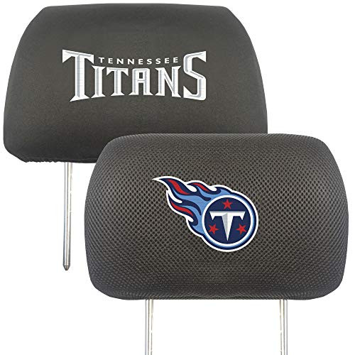FANMATS NFL Tennessee Titans Auto Headrest Covers, Team Colors, One Size