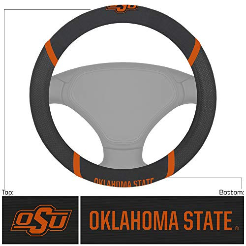 FANMATS NCAA Oklahoma State Cowboys Steering Wheel Coversteering Wheel Cover, Team Colors, One Sized