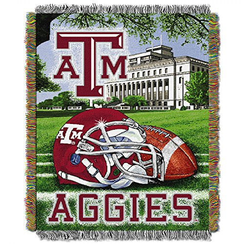 Texas A&M Aggies "Home Field Advantage" Woven Tapestry Throw Blanket, 48" x 60"