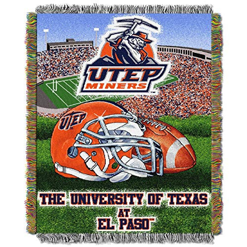 Texas El Paso Miners "Home Field Advantage" Woven Tapestry Throw Blanket, 48" x 60"