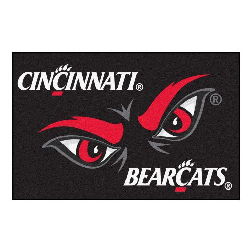 FANMATS NCAA University of Cincinnati Bearcats Nylon Face Starter Rug,Team Color,19"x30" FANMATS NCAA University of Cincinnati Bearcats Nylon Face Starter Rug,Team Color,19"x30"