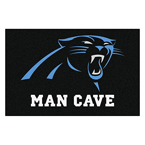FANMATS 14277 NFL Carolina Panthers Nylon Universal Man Cave Starter Rug