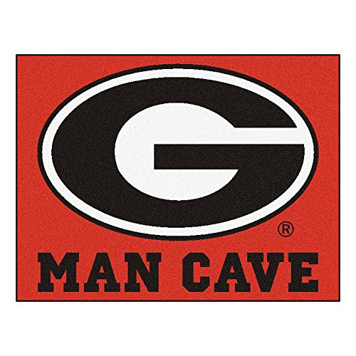 FANMATS 14637 University of Georgia Nylon Universal Man Cave All-Star Mat FANMATS 14637 University of Georgia Nylon Universal Man Cave All-Star Mat