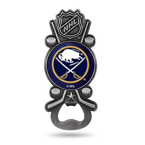 NHL Rico Industries Magnetic Metal Bottle Opener Party Starter, Buffalo Sabres