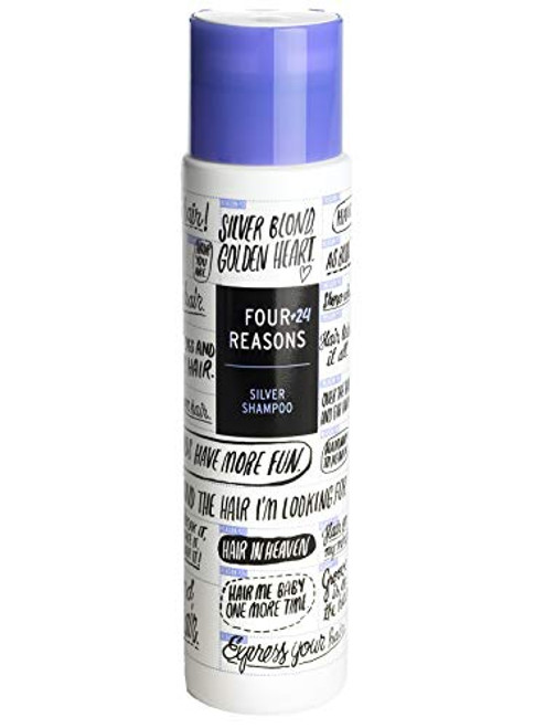 Four Reasons Silver Shampoo - Silver Purple Shampoo for Blonde, Silver and Gray Hair, Toning Shampoo for Brassy Blonde Hair, 10.15 fl oz Four Reasons Silver Shampoo - Silver Purple Shampoo for Blonde, Silver and Gray Hair, Toning Shampoo for Brassy Blonde Hair, 10.15 fl oz