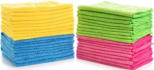 Simpli-Magic 79107-36 Large Microfiber Cloths, Pack of 36, Multi Color, 36 Pack