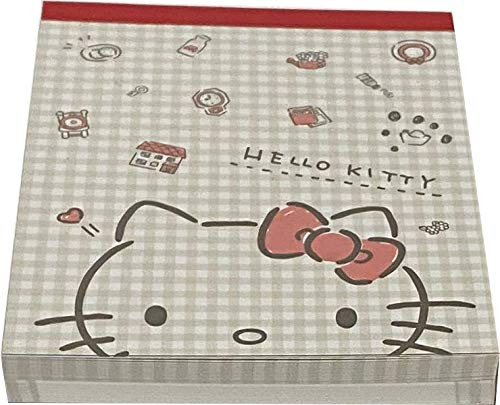 Sanrio Hello Kitty Mini Block Notepad Memo Pad Paper 2design 100sheets Japan (Living)
