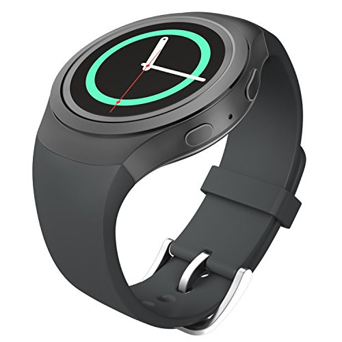 Betterconn Sports Replacement Silicone Watch Band Strap For Samsung Galaxy Gear S2 R720 TR,S2 Gray