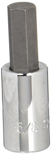 SK Hand Tool 41212 Drive Hex 3/8-Inch Bit Socket, 3/8-Inch, Chrome