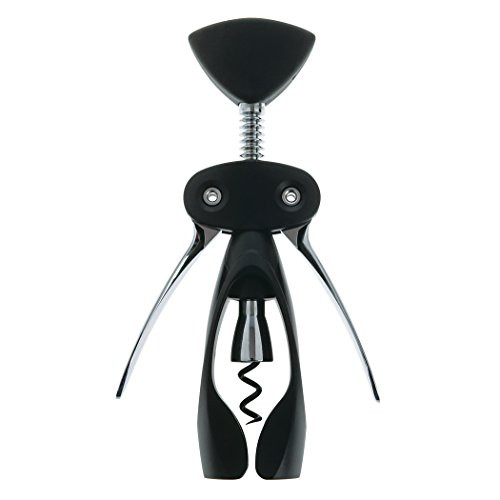 OXO 1057960 Winged Corkscrew, Die-cast Zinc, 1-3/8 in L x 8 in W x 2-1/4 in D, Black
