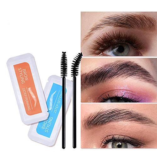 DAGEDA New Brow Lamination Kit Safe Perming Brow Lift Set With 2Eyebrow Brushes 3D Eyebrow Lifting Eyebrow Enhancer Brows Styling Beauty Salon Home Use Makeup