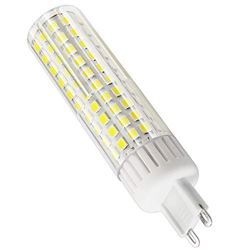 VWV G9 LED Light Bulbs 8W 1150LM (100W-120W Halogen Equivalent), AC120V G9 Base for Home Lighting, Dimmable Daylight White 6000K