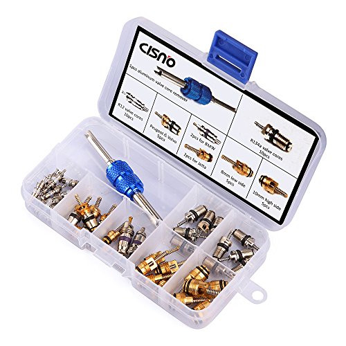 39PCS Air Conditioning Valve Core A/C R12 R134a Refrigeration Tire Valve Stem Cores Remover tool