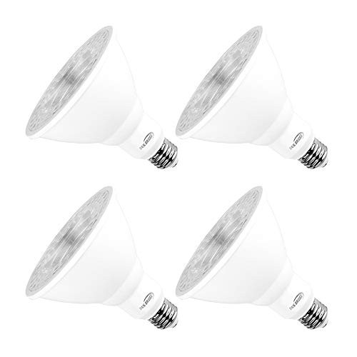 Par38 Bright Led Light Bulbs 5000k Natural Daylight Dimmable, E26 Led Bulb 18w(180watt Equivalent) Recessed Lighting, Outdoor Led Flood Light Bulbs Indoor, Energy Saving Light Bulbs Efficient (4 Pack)
