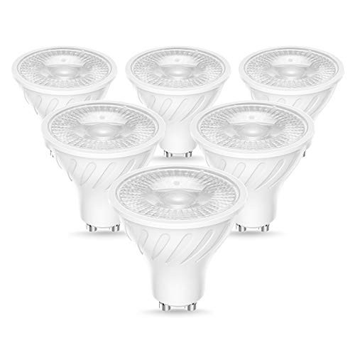 Briignite GU10 LED Bulbs, 40W Halogen Bulb Equivalent, 5W 450LM Spotlight, 3000K Warm White, 60 Degree Beam Angle GU10 Base Light Bulb Recessed Lighting, 120V AC, Non- Dimmable, 6 Pack Briignite GU10 LED Bulbs, 40W Halogen Bulb Equivalent, 5W 450LM Spotlight, 3000K Warm White, 60 Degree Beam Angle GU10 Base Light Bulb Recessed Lighting, 120V AC, Non- Dimmable, 6 Pack