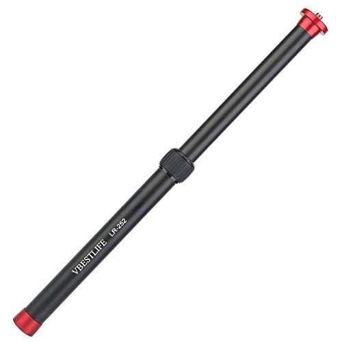 Gimbal Extension Pole,VBESTLIFE Extension Rod for Gimbal with 3/8"Screw and 1/4" Screw,2 Sections Desktop Tripod Extension Rod for DSLR Camera