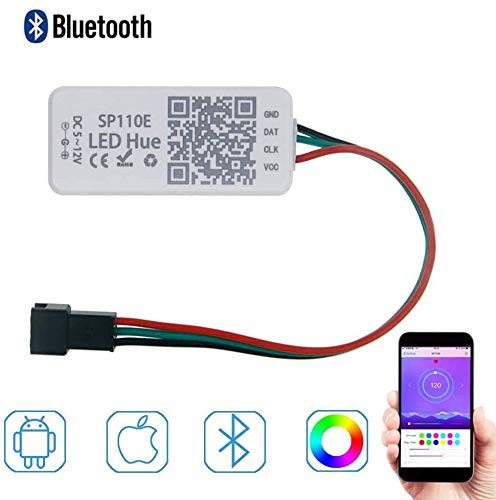 Lighting-Source SP110E Min Bluetooth Pixel Light Controller WS2811 WS2812B ws2812 dimmer SK6812 RGB RGBW APA102 WS2801 Pixels Led Strip iOS Android App Control 1024 Pixels