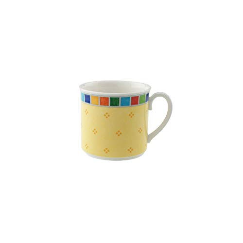 Villeroy & Boch Twist Alea Limone Tea Cup, 6.75 oz, White/Yellow