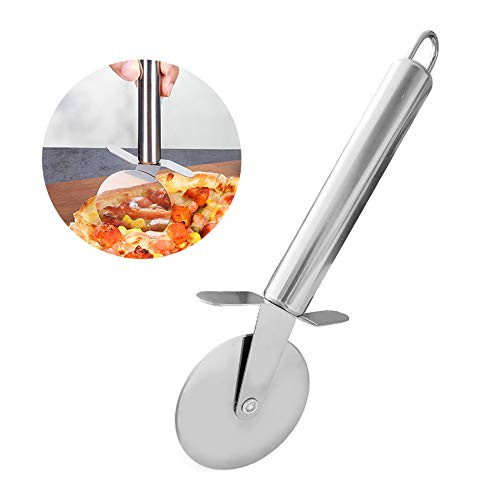 Pizza Cutter,Pizza Cutter Wheel Stainless Steel Pizza Cutter - Pizza Wheel Cutter Pizza Slicer Cutter Pizza Wheel Cutter Commercial Pizza Cutter Dishwasher Safe - Pizza Cutter with Handle