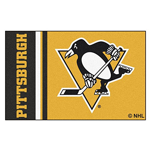 FANMATS 19274 Pittsburgh Penguins Uniform Starter Rug, Team Color, 19"x30"