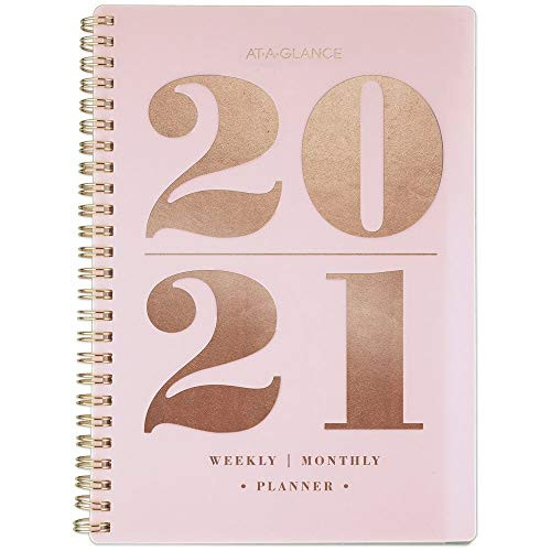 Academic Planner 2020-2021, AT-A-GLANCE Weekly & Monthly Planner, 5-1/2" x 8-1/2", Small, Badge Solid (5408S-200A)