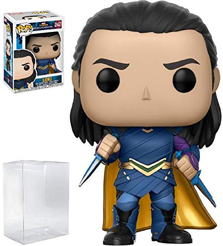 Funko Pop! Marvel: Thor Ragnarok - Loki Sakaarian #242 Vinyl Figure (Bundled with Pop Box Protector CASE)