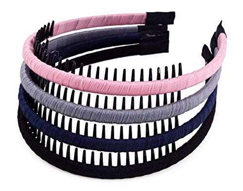 STHUAHE Woman 4PC Multicolor Simple Style Protection Resin Teeth Comb Hair Hoop Hairband Headband Hair Accessories by Beauty hair (4 Color) STHUAHE Woman 4PC Multicolor Simple Style Protection Resin Teeth Comb Hair Hoop Hairband Headband Hair Accessories by Beauty hair (4 Color)