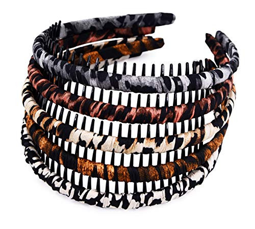 STHUAHE Woman 5PC Multicolor Protection Resin Teeth Comb Hair Hoop Hairband Headband Hair Accessories by Beauty hair (5 Colors) STHUAHE Woman 5PC Multicolor Protection Resin Teeth Comb Hair Hoop Hairband Headband Hair Accessories by Beauty hair (5 Colors)