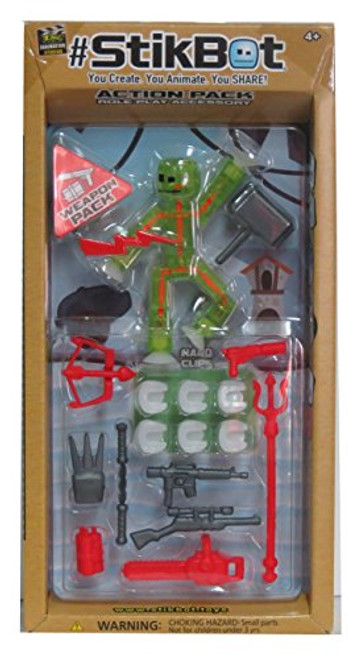 Stikbot Action Pack Weapon Pack Series 2 - Colors may vary Stikbot Action Pack Weapon Pack Series 2 - Colors may vary