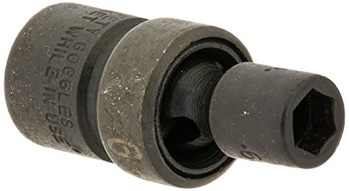 SK Hand Tool 32356 1/4-Inch Drive Swivel Metric Impact Socket, 6mm