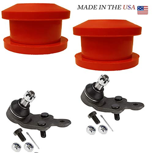 4PC Front Lower Control Arm Repair Kit (Lower Ball Joints + Bushings)