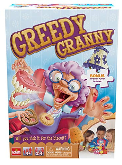 Greedy Granny - Take The Treats Don't Wake Granny Game - with Bonus 24pc Puzzle by Goliath