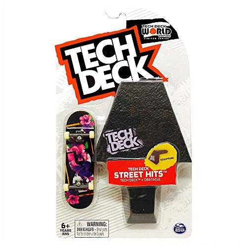 TECH DECK Street Hits World Edition Limited Series DGK Skateboards Tropics Complete Fingerboard and Sculpture Obstacle