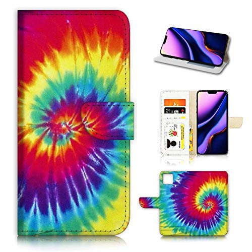 for iPhone 11 Pro Max, Designed Flip Wallet Phone Case Cover, A21637 Tie Dye